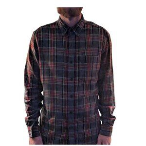L.L. Bean Mens Long Sleeve Button Down Pocket Front Plaid Check Shirt Size Med